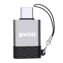 BWOO adapter BZ-35 USB - USB-C gray OTG