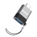 BWOO adapter BZ-35 USB - USB-C gray OTG