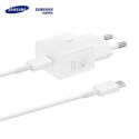 Samsung EP-T2510XWE 25W GaN USB-C pistik  kiirlaadija + 5A USB-C 1,8 m kaabel valge (Blister)