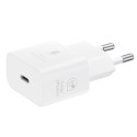 Samsung EP-T2510XWE 25W GaN USB-C pistik  kiirlaadija + 5A USB-C 1,8 m kaabel valge (Blister)