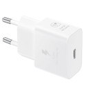 Samsung EP-T2510XWE 25W GaN USB-C pistik  kiirlaadija + 5A USB-C 1,8 m kaabel valge (Blister)