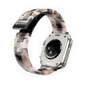 FORCELL F-DESIGN FA04 marble textured resin strap for APPLE Watch 42 / 44 / 45 / 49 mm brown