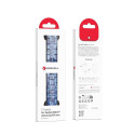 FORCELL F-DESIGN FA04 marble textured resin strap for APPLE Watch 42 / 44 / 45 / 49 mm blue