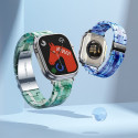 FORCELL F-DESIGN FA04 marble textured resin strap for APPLE Watch 38 / 40 / 41 mm blue