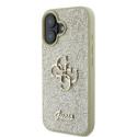 GUESS case for IPHONE 16 Plus GUHCP16MHG4SGD (Fixed Glitter Big 4G) gold