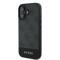 GUESS case for IPHONE 16 Plus GUHCP16MG4GLGR (PC/TPU 4G PU Bottom Stripe) grey