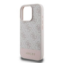 GUESS case for IPHONE 16 Pro Max GUHCP16XG4GLPI (4G PU Bottom Stripe) pink