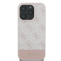 GUESS case for IPHONE 16 Pro Max GUHCP16XG4GLPI (4G PU Bottom Stripe) pink