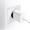 FORCELL F-ENERGY TFK-TC-25WPD travel charger Type C + cable Type C to Type C PD Q.C 3A 25W white
