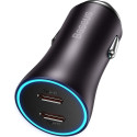 BASEUS car charger 2 x Type C QC4.0 3A 40W CGJP000013 black