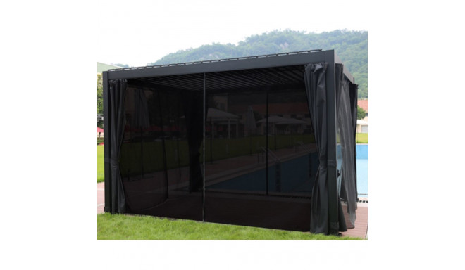 Varikatus MIRADOR-111 3x4m textilene seintega, tumehall