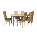 Dining set RETRO table and 6 chairs