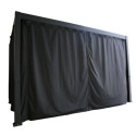 Gazebo MIRADOR 3x3xH2,5m with curtains, dark grey