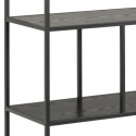Plaukts SEAFORD 135x35xH150cm, melns