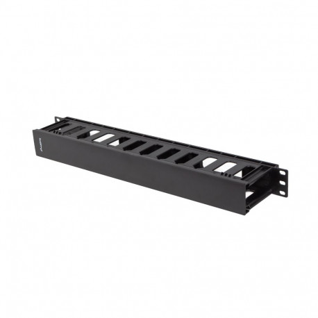 19" CABLE MANAGEMENT PLASTIC 1U TYPE A BLACK LANBERG