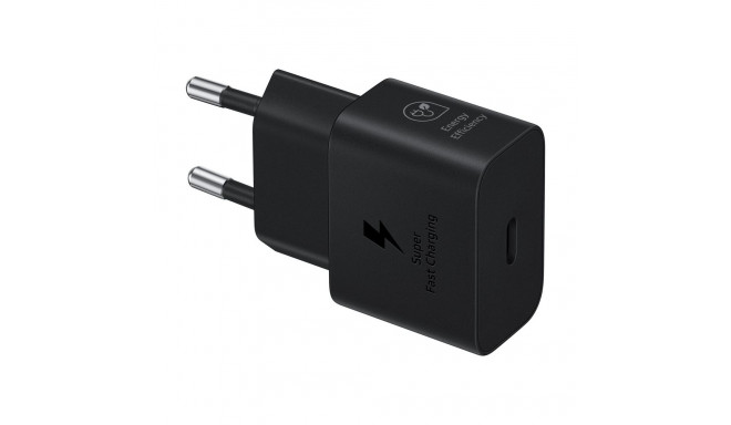 SAMSUNG Power Adapter 25W USB-C ilma kaablita must