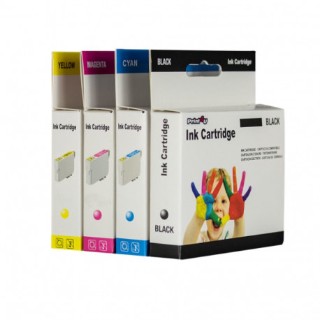 TopJet Ink Cartridge Black, Compatible with Canon BCI-21/24BK (6881A002)