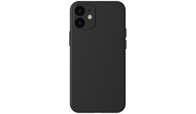 Baseus kaitseümbris Liquid Silica Gel Apple iPhone 12 mini, must