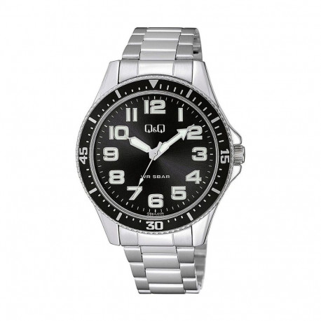 Men's Watch Q&Q QB64J225Y Black (Ø 45 mm)