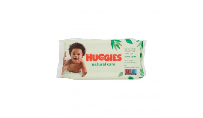 Huggies Natural Care Aloe Vera Baby Cleansing Wipes (56ml)