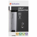 Verbatim Adapter Hub USB-C - USB-C/2xUSB-A 3.0/HDMI/Eternet aluminum/aluminum 49141