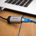 Verbatim Adapter USB-C - Eternet aluminum/aluminum 49146