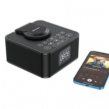 AWEI Y332 Bluetooth speaker + inductive charging black/black