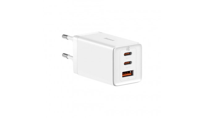 CHARGER BASEUS USB-A/USB-CX2 65W WHITE