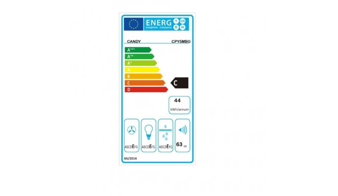 Candy | Hood | CPY5MBG | Canopy | Energy efficiency class C | Width 52 cm | 298 m³/h | Mechanical co