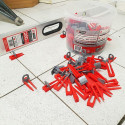 AWTOOLS TILE LEVELING SYSTEM STANDARD 1.5mm - 7-15mm - CLIP 300pcs. + 100pcs WEDGE