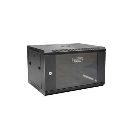 Digitus DN-W19 06U/450/B seinakinnitusega rack-kapp must