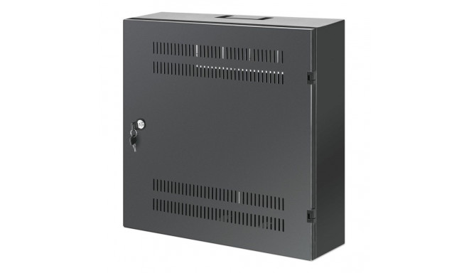 Intellinet Low-Profile 19" Wall Mount Cabinet with 4U Horizontal and 2U Vertical Rails Slim, Space-s