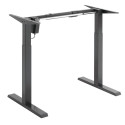 Electric desk with height adjustment Ergo Office, grey, max height 123cm, 80 kg - without tabletop, 