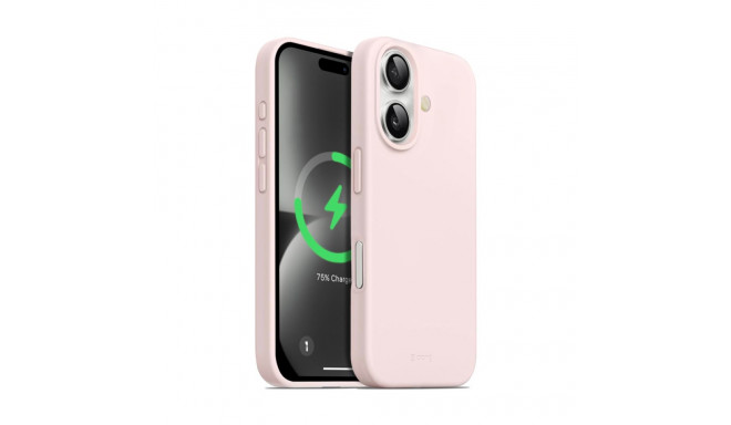 Crong Color Cover Magnetic - Etui iPhone 16 MagSafe (piaskowy róż)
