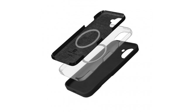 Crong Color Cover Magnetic - Etui iPhone 16 Plus MagSafe (czarny)