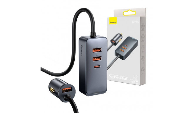 Baseus 3x USB / USB-C Car Charger 120W