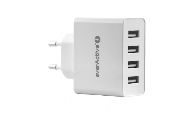 PHONE CHARGER 4X USB 5A WHITE