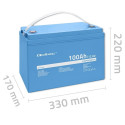 LiFePO4 battery 12.8V, 100Ah, 1280Wh,BM