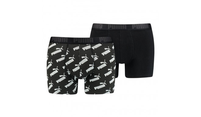 Bokserki męskie Puma Aop Boxer 2P czarne 935054 01 S