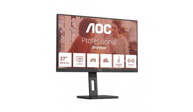 AOC E3 U27E3UF computer monitor 68.6 cm (27") 3840 x 2160 pixels 4K Ultra HD LED Black
