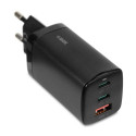 iBox ILUC65B mobile device charger Universal Black AC Fast charging Indoor