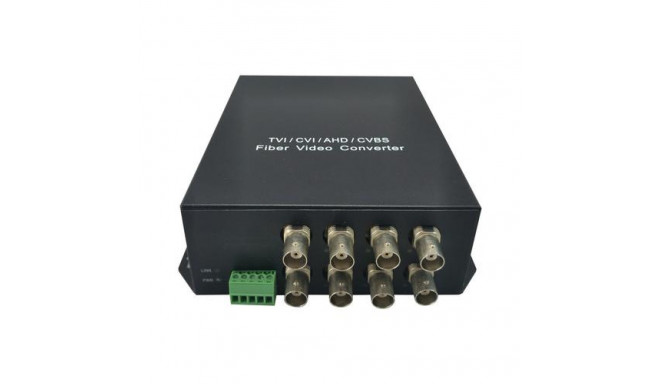 LevelOne 8-Channel BNC over Fiber Optic Extender Kit, 20km