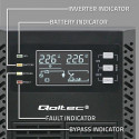 Qoltec 52281 uninterruptible power supply (UPS) Double-conversion (Online) 2 kVA 2000 W 3 AC outlet(