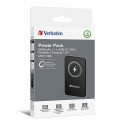 Verbatim Charge &#039;n&#039; Go Magnetic Wireless Power Bank 5000mAh Black