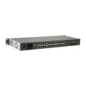LevelOne 26-Port Fast Ethernet PoE Switch, 24 PoE Outputs, 2 x Gigabit SFP, 380W