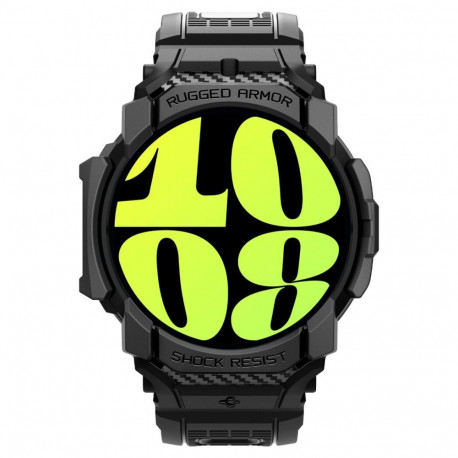 Kaitseümbris kellarihmaga Rugged Armor Pro, Samsung Galaxy Watch7 44mm, must, Spigen