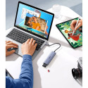HUB Ugreen CM511 20956A 6in1 USB-C - HDMI / 3x USB-A 3.0 / SD/TF card reader - gray