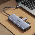 Ugreen CM498 15600 USB-C adapter - 3x USB-A 3.0 / HDMI / VGA / RJ45 / SD / TF card reader / USB-C PD