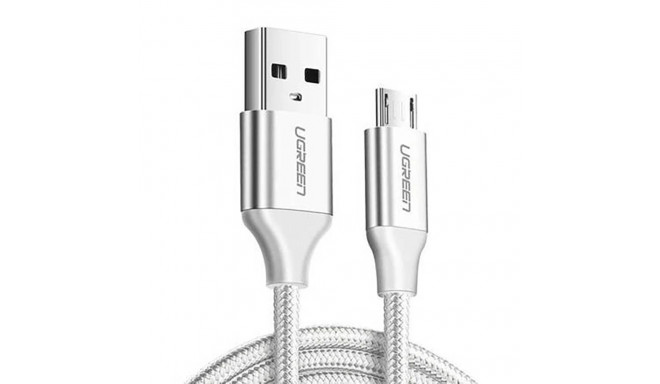 Ugreen US290 60153 USB-A / micro USB 2.4A 2m Cable - White