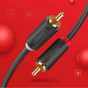 Ugreen AV104 30747 audio cable 2RCA (male) / 2RCA (male) 1m - gray